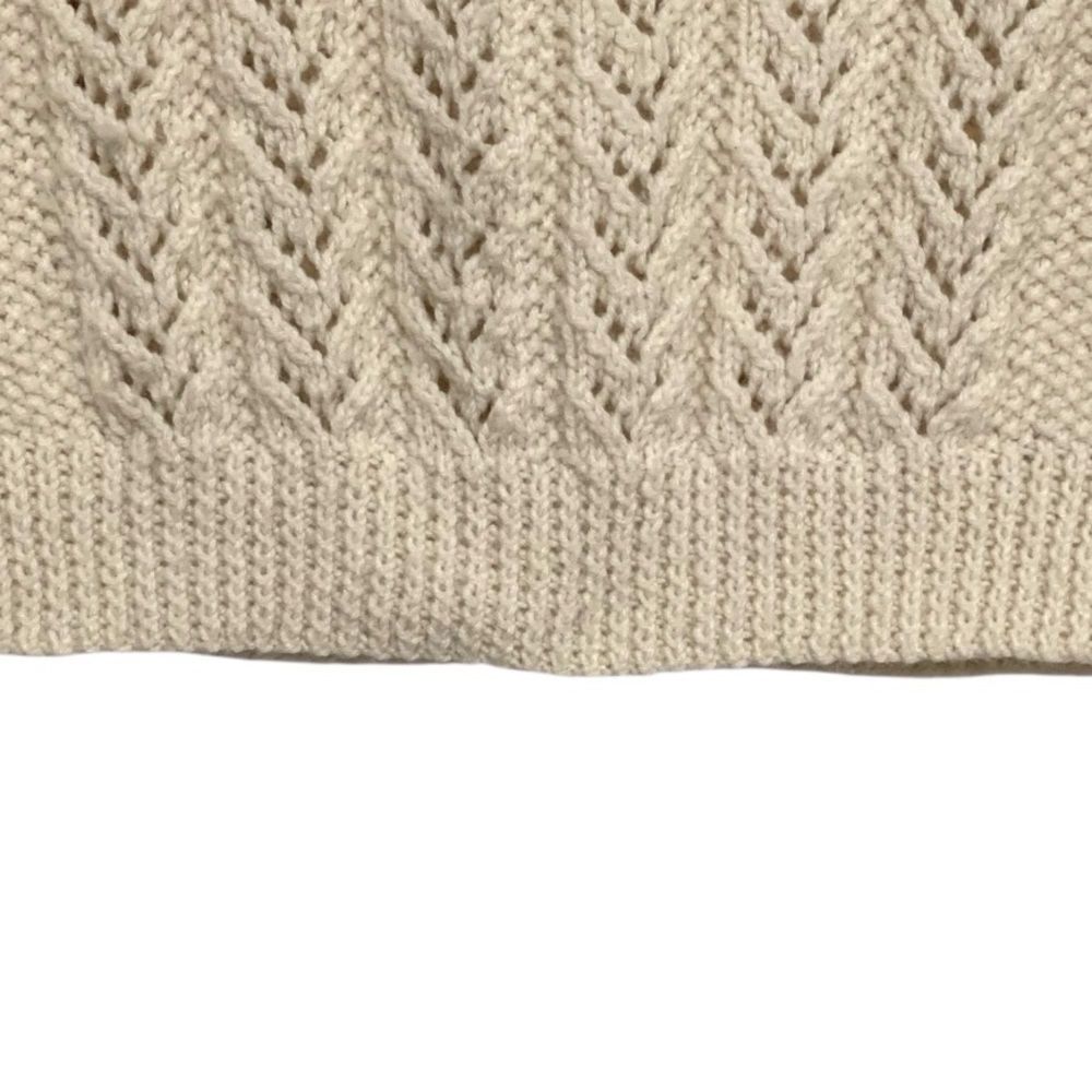 Hand Crochet Collared Button Front Cardigan - Picture 11 of 13